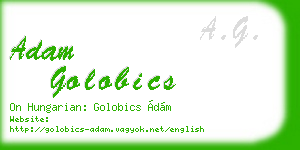 adam golobics business card